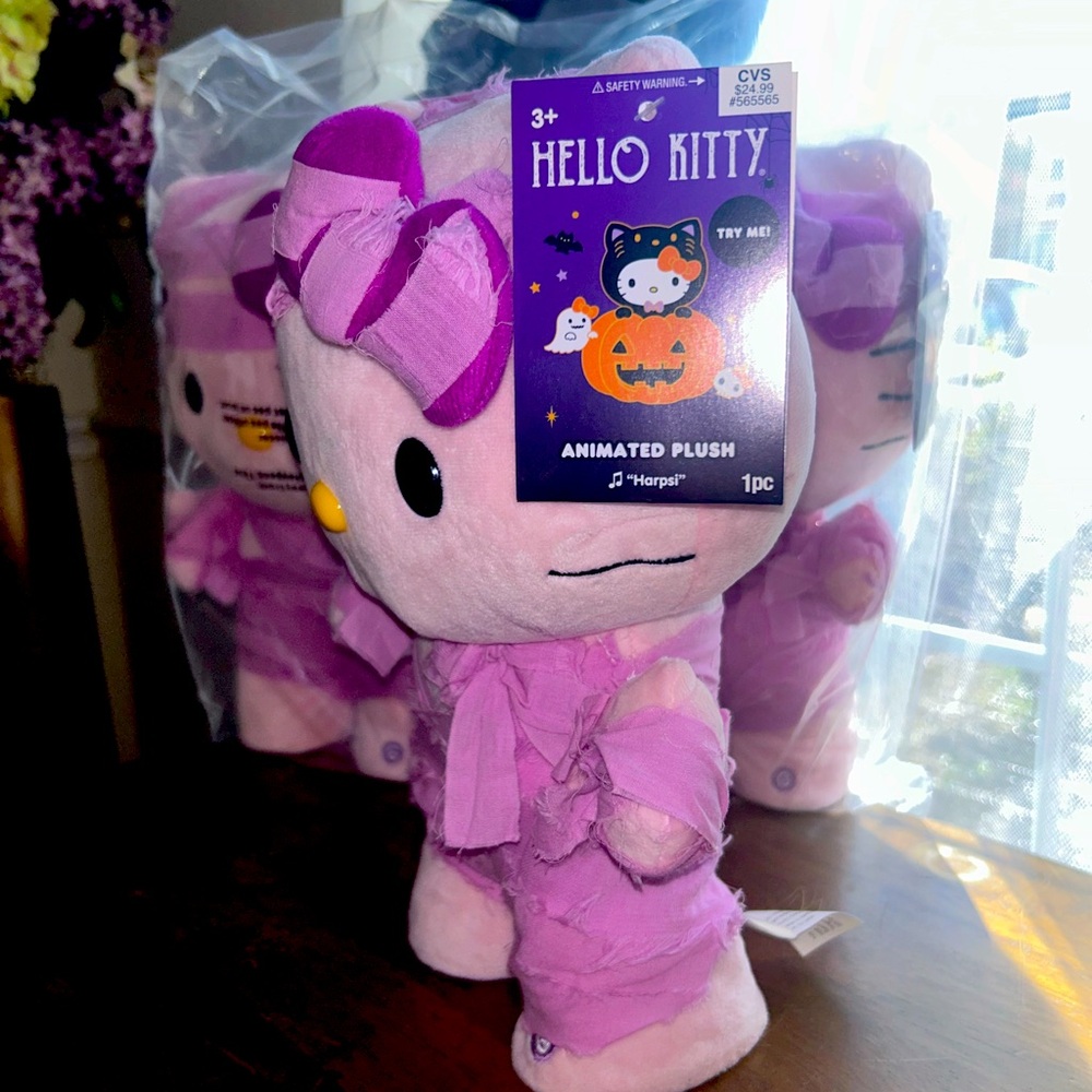 Hello Kitty Halloween Mummy Animated Plush Side Stepper